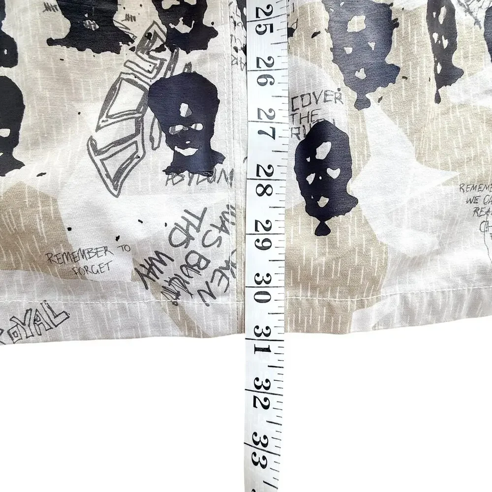 Punk Royal Camo Jacket Mens sz L White Sand All Over Print M65 Streetwear Field